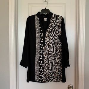 Animal print blouse